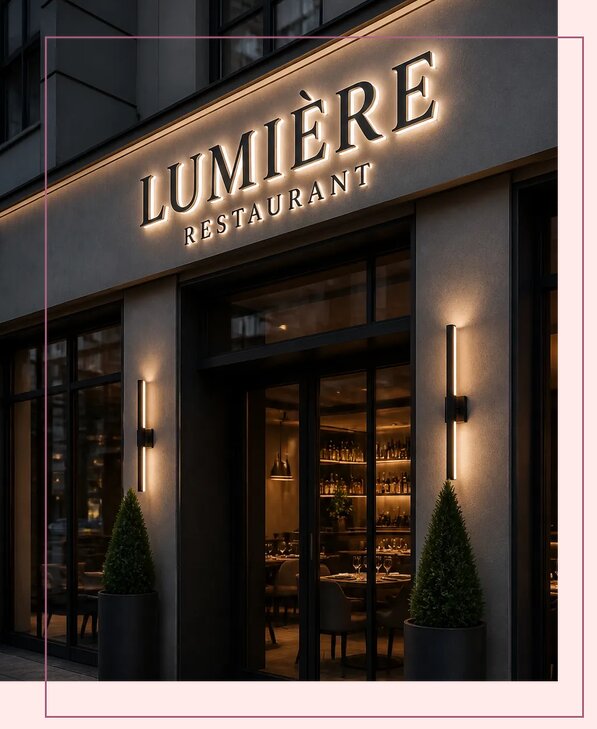 Объемные буквы для ресторана в Тобольске от 4982 р. | Аванза-Тбл