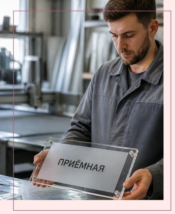 Таблички из оргстекла на заказ в Тобольске от 3965 р. | Аванза-Тбл